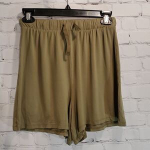 ASOS design olive green shorts